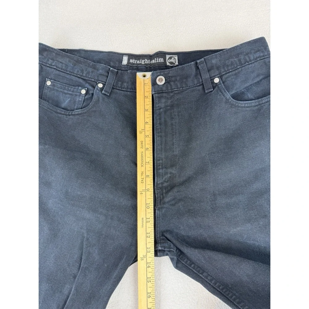 VTG Levi's Straight Slim Silvertab Dark Blue Jeans 38x36 1998 Skateboard Hip Hop